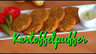 Kartoffelpuffer im Ofen Schnell einfach und Lecker [upl. by Hewart366]