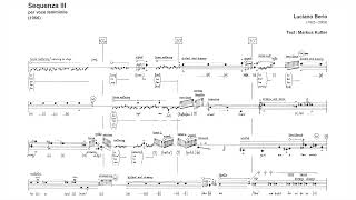 Berio  Sequenza III score HD [upl. by Ruthven117]