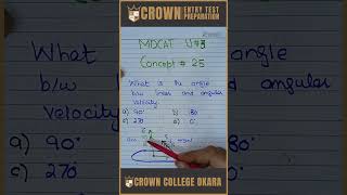 100 Concepts of MDCAT Physics Concept No 25 crowncollegeokara crownentrytestpreparation mdcat [upl. by Brom]