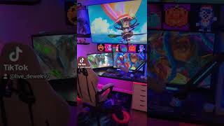 😁gamingroom aesthetic wallpaper arcane jinx jinxarcane leagueoflegends ekko dreamsetup [upl. by Wulf394]