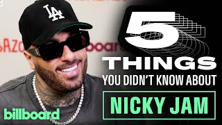 Nicky Jam Shares Five Fun Facts You Didn’t Know  Billboard [upl. by Mcnally651]