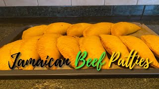 How To Make Jamaican Beef Patties  StaceyB kitchen [upl. by Natehc847]