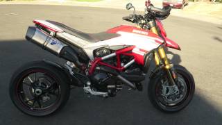 2016 TERMIGNONI DUCATI HYPERMOTARD 939 SP FULL RACE EXHAUST without db killer [upl. by Legnaesoj]