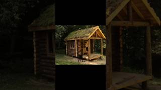 Foresters house made from logs craft home [upl. by Nnylatsyrc463]