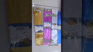 Papel crepe metalico [upl. by Urata910]