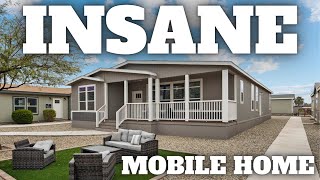 HOUSE AND A HALF Triple Wide mobile home out this world Prefab House Tour [upl. by Sekyere]