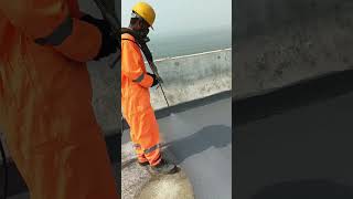 Spray applied polyurethane Waterproofing membrane  Bridge waterproofing  Conipur M 800 [upl. by Harriot687]