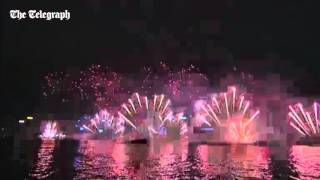 New Year fireworks 2016 watch entire Hong Kong display [upl. by Fidelia]