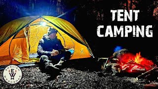 Tent camping  wild Woodland tent camping  oex rakoon 21 backpacking tent [upl. by Dionysus]