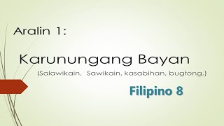 KARUNUNGANGBAYAN  Halimbawa at Pagsasanay [upl. by Yenial]