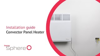 Electric convector panel heater installation [upl. by Lecia]