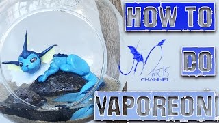 Pokemon Go  How to make Vaporeon with Fimo Clay  Prochima E30 Resin  second generation [upl. by Page425]