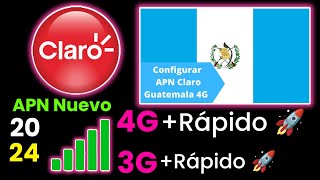 Nuevo APN 4G3G Para Claro Guatemala 2024 internet afull  Rápido  Genial Men [upl. by Gilus]