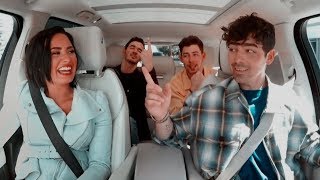 Demi Lovato and the Jonas Brothers Reunited Carpool [upl. by Aramat]