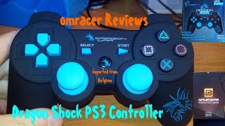 omracer Reviews Dragon War Dragon Shock Black PS3 Controller [upl. by Neve310]