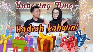 UNBOXING HADIAH KAHWIN  ADIK NIJA HANDLE CONTENT [upl. by Aylmer]