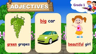 Adjectives  Describing Words  English Grammar  Grade 1 [upl. by Apthorp]