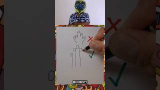 Drawing A Hand😍😍 shortsfeed shorts trending ytshorts [upl. by Anoyek]