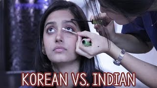 EngIndian girl tries Korean makeup 인도인 친구 화장해주기 KAHEVA카헤바 [upl. by Krueger]