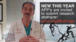 2025 AANS Annual Meeting  Advanced Practitioners APPs Abstract Submission [upl. by Pastelki]