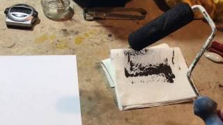 Applying Asphaltum to an Ambrotype [upl. by Ahsap]