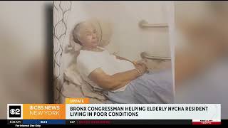 Rep Ritchie Torres Demands Safe Living Conditions for Senior Citizen living in NYCHA Housing [upl. by Assilaj608]