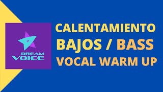 Calentamiento de voz para Bajos  Ejercicios de vocalización [upl. by Feldstein100]