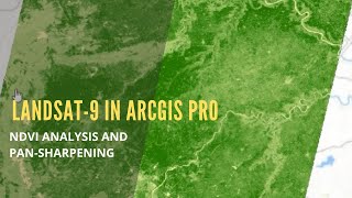 Landsat9 in ArcGIS Pro NDVI and PanSharpening Analysis [upl. by Idna]