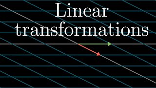 Linear transformations and matrices  Chapter 3 Essence of linear algebra [upl. by Ttelrats]