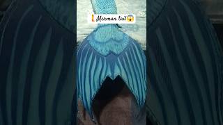 my first DIY tail 😱💪mertailor mermaid tailoring tails mermanlife blueseas [upl. by Carleen]