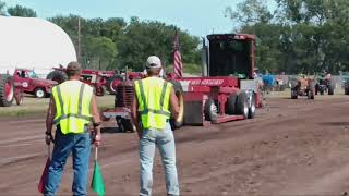 Massey Harris 44 pulling 5000 Div II at Newcastle NE 2024 [upl. by Ryun]