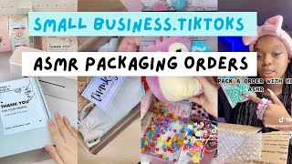 Asmr Packaging Orders🤍Part46  Smallbusinesstiktoks smallbusiness asmr packagingorders [upl. by Bradski]