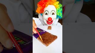 Clowns GENIUS CHOCOLATE FOOD HACK 🍫😱👻shorts funny comedy ytshorts tiktok viral food [upl. by Anual615]