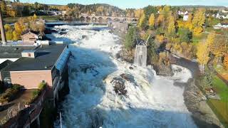 Høstfarger ved Hønefossen i Ringerike [upl. by Luce255]