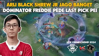 Arli God BSE JR  Black Shrew Esports Vs Dominator  Honor of Kings Championship 2024 Game 2 [upl. by Nidnarb]