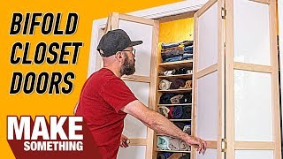 How to Make Custom Closet Bifold Doors  Woodworking Project [upl. by Lexy59]