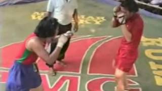 Boxeo Femenino Espectacular Pelea Muay Thai [upl. by Aiki]