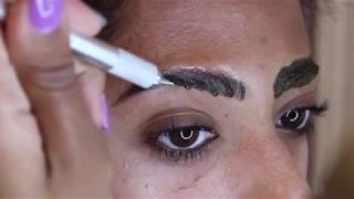 Microblading my eyebrows [upl. by Eiralc]