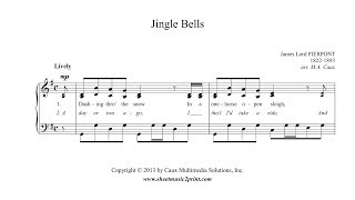 Jingle Bells  Piano Sheet Music [upl. by Harneen527]