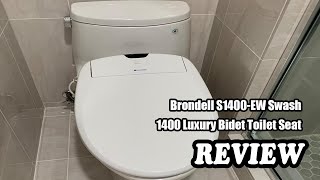 Brondell S1400EW Swash 1400 Luxury Bidet Toilet Seat  Review 2022 [upl. by Ahsemad]