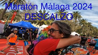 Maratón Málaga 2024 DESCALZO [upl. by Mahgirb643]