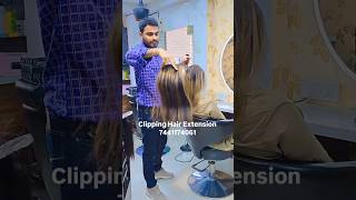 Clipping Hair Extension praveenhairwig hairstyle clips clippings hairextension viralvideo hair [upl. by Paolo]