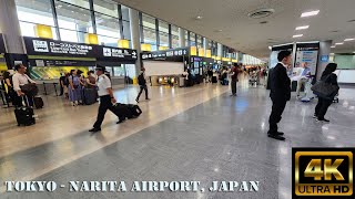 🛬🎌Tokyo  Narita Airport Arrival to Immigration 4k 🎌 🛬 [upl. by Analise]