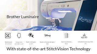 Brother XP1 The Luminaire Sewing Embroidery and Quilting Machine [upl. by Cumine]