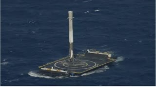 Aterrizaje del Falcon 9 sobre el mar  Vivido en directo [upl. by Svensen]