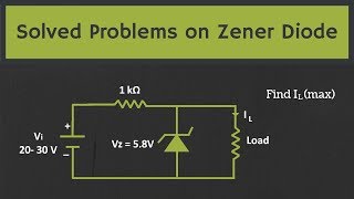 Solved Problems on the Zener Diode [upl. by Welcy]