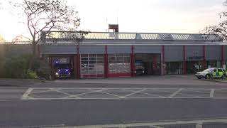 Suffolk Fire amp Rescue Service Bury St Edmunds Multistar amp WrL Turnout April 2019 [upl. by Ahsien]