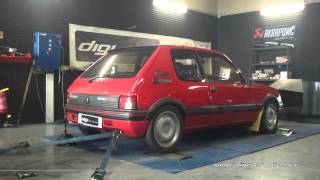 Reprogrammation Moteur Peugeot 205 gti 130cv  137cv [upl. by Mancino]