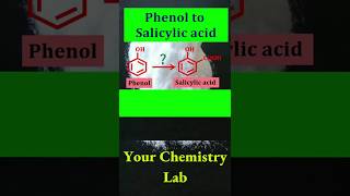 Conversion of Phenol to Salicylic acid🤔🤔Organic shorts [upl. by Attenweiler]