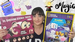 Unboxing A Science And Magic Advent Calendars From AMAZON  STEM And National Geographic [upl. by Inahet]